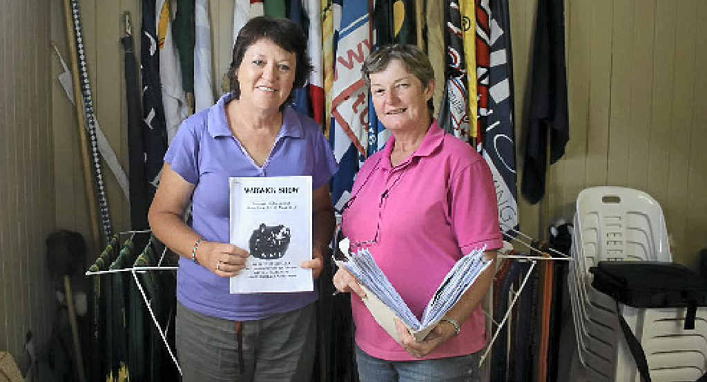 Warwick Show and Rodeo Society stewards Julia Leech and Susan Bondfield hard at work last year.